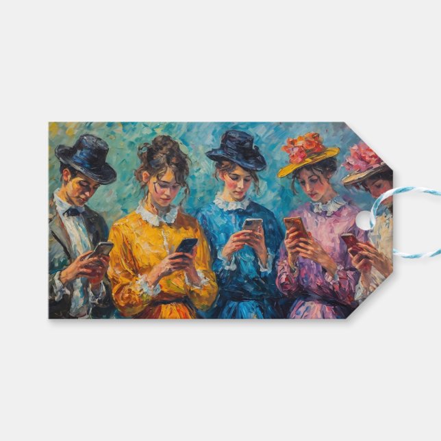 1800-talets användare av smartphone presentetikett (Framsidan (Horisontell))