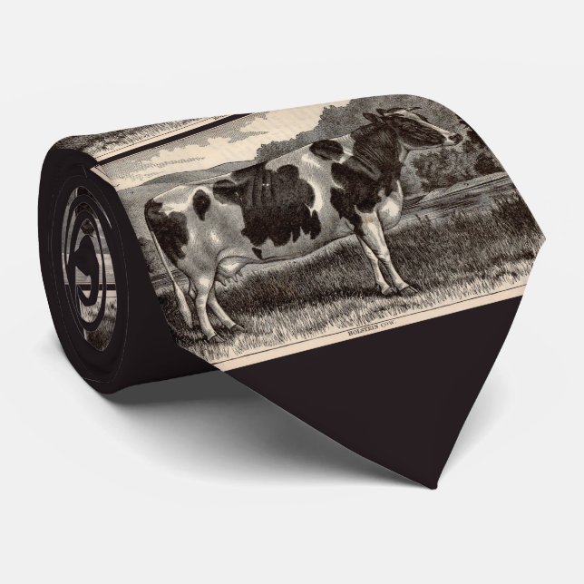1800-talets avtryck av Holsteins ko Slips (Rullad)