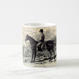 1800-talets avtryck kaffemugg