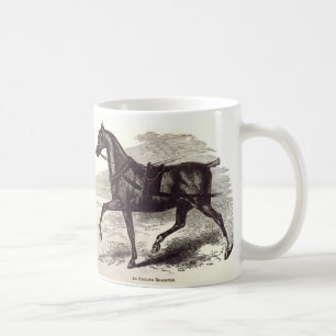 1800-talets bok En engelsk roadster-häst Kaffemugg