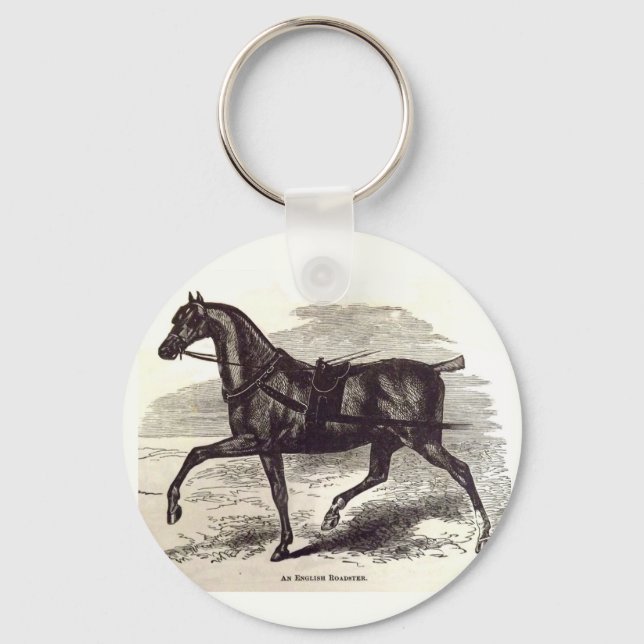 1800-talets bok En engelsk roadster-häst Nyckelring (Framsida)