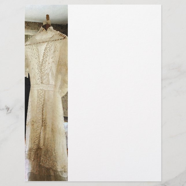 1800-talets Bröllop Dress Reklamblad (Framsidan)