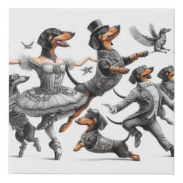 1800-talets Dachshund Art