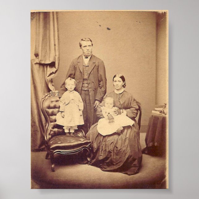 1800-talets familj Poster (Framsidan)