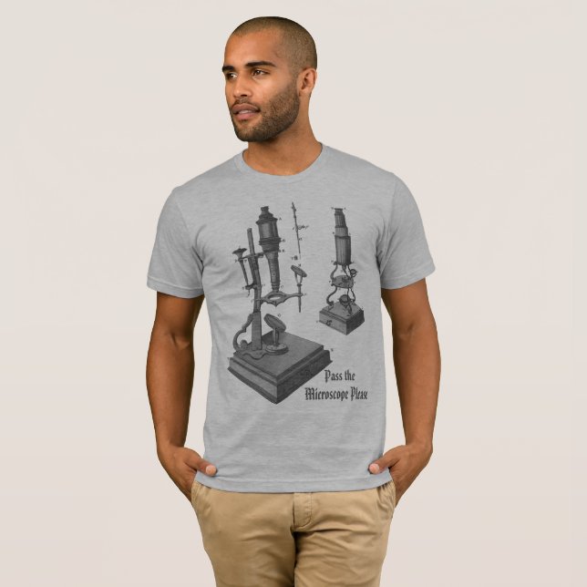 1800-talets instrument för mikroskopisk vetenskap t shirt (Hel framsida)