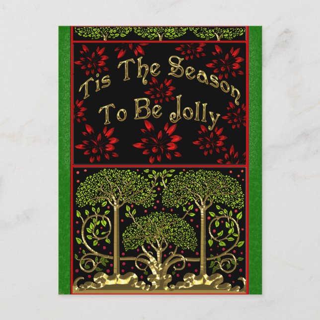 1800-talets konst och hantverk inspirerade till ju helg vykort (Framsida)