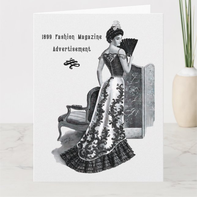 1800-talets kväll kort (Framsida)