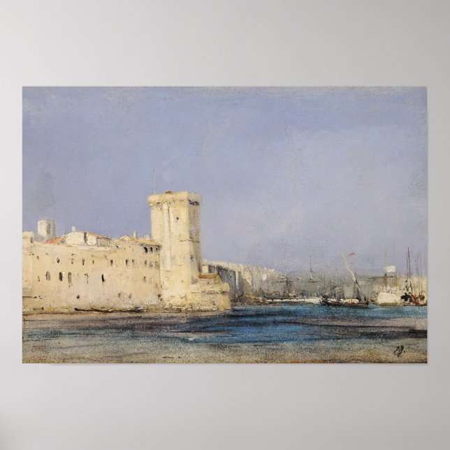 1800-talets marina fästning poster (Framsidan)