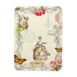 1800-talets mode magnet vintage collage