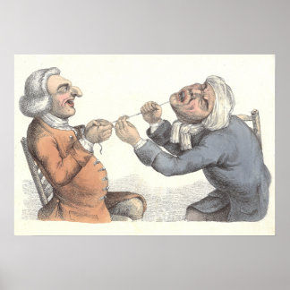 1800-talets tandutdragning - Dentala fasor! Poster
