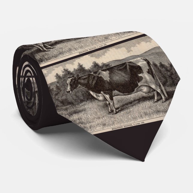 1800-talets tryckt Holstein heifer Slips (Rullad)