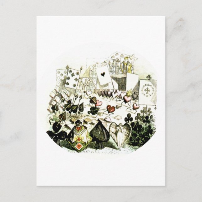 1800-talets underjordiska träslag vykort (Framsida)