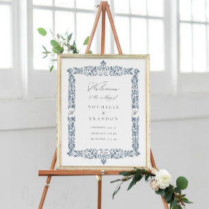 1800-talets välkomnande av Antique Ornate Gräns Br Poster