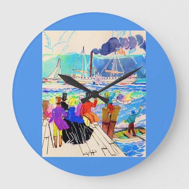 1800-talets yacht tävling stor klocka (Framsida)