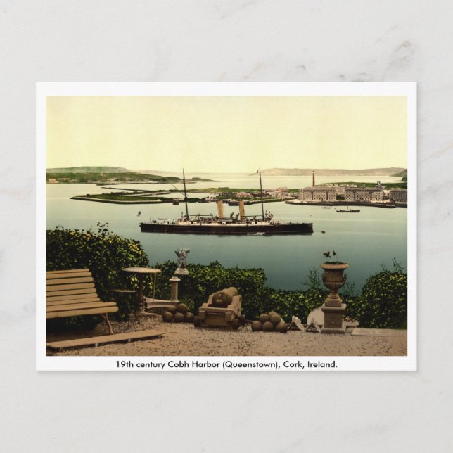 1800-talskö - Cobh Harbour, Kork Vykort (Framsida)