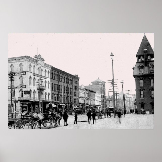 1800's Scranton Pa. Skriv Poster (Framsidan)