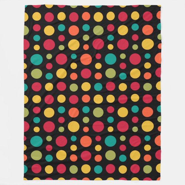 180115 v2 - Färg 02 - på svart Fleecefilt (Framsidan)