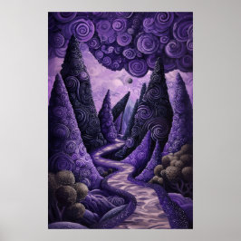 1802 Cosmic Surrealist Dreamscape Poster