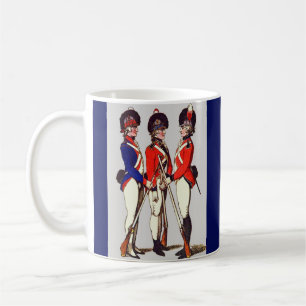 1803 Volontärsoldater i London tryckt Kaffemugg