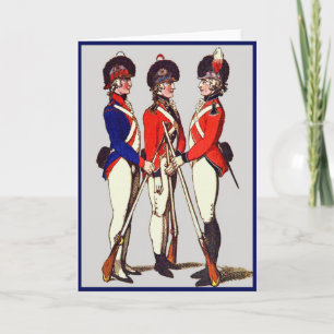 1803 Volontärsoldater i London tryckt Kort