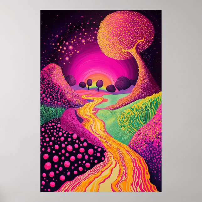 1804 Cosmic Surrealist Dreamscape Poster (Framsidan)