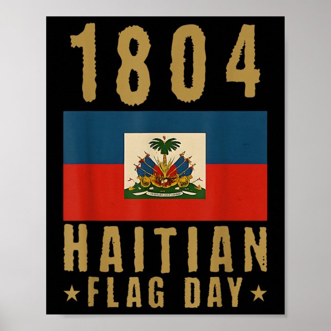 1804 Haitis Flagga-dag Haitis Pride Poster (Framsidan)