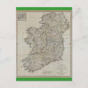 1804 Karta i Irland Vykort