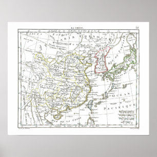 1806 Karta-La Chine Poster