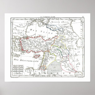 1806 Karta-La Turquie d'Asie Poster