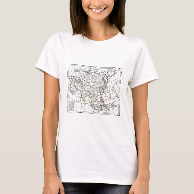1806 karta - L'Asie T-shirt (Framsida)