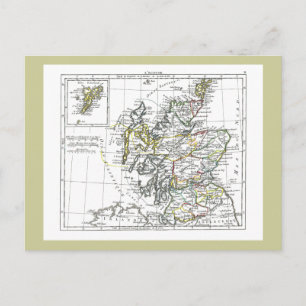 1806 Karta - L'Ecosse Vykort