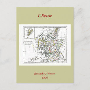 1806 Karta - L'Ecosse Vykort