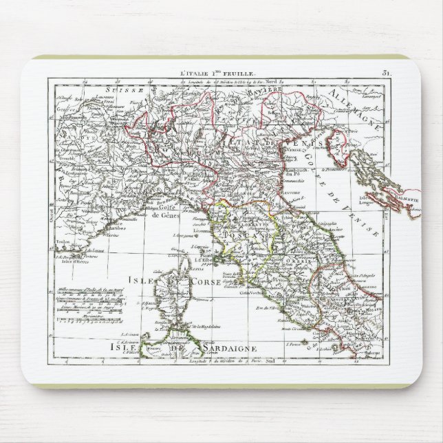 1806 Karta-L'Italie (Nord) Musmatta (Framsidan)