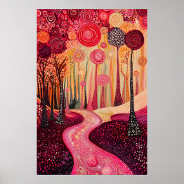 1808 Cosmic Surrealist Dreamscape Poster