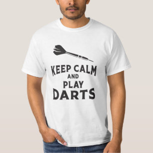 180 Dart Dart Dartboard Behålla Lugn Game Funny Gi T Shirt