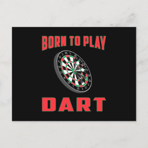 180 Dart Dart Dartboard Bullseye Arrow Funny Gift Vykort