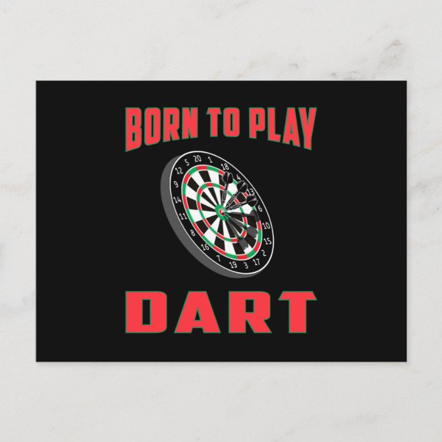 180 Dart Dart Dartboard Bullseye Arrow Funny Gift Vykort (Framsida)