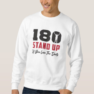180 Darts Bullseye Dartboard Arrow Funny Gift Idea Lång Ärmad Tröja