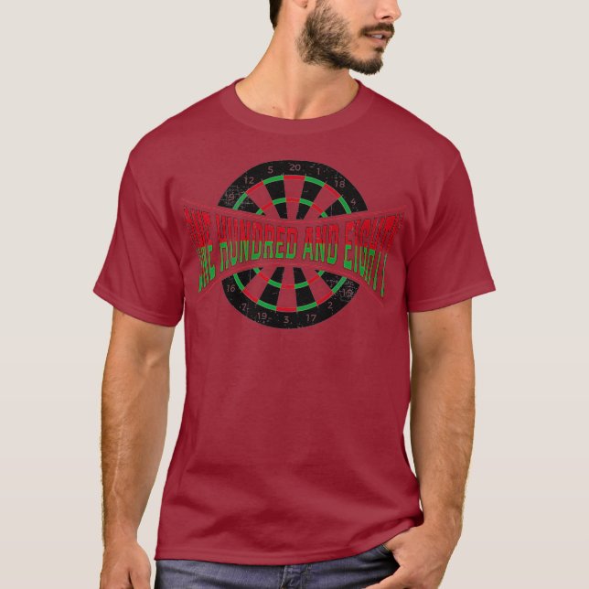 180 gåvor från 180 Darts Player T Shirt (Framsida)