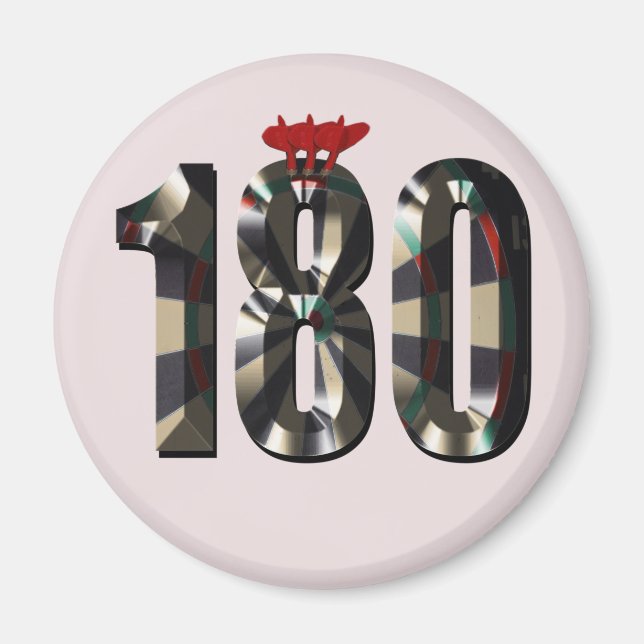 "180 i 3D: Ultimate Darts Dimension" Magnet (Framsidan)