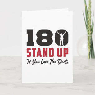 180 Mörka punkttangenten Mörkbar pil Funny Gift-bi Kort