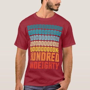 180 Retro Vintage Darts Gift for Dartist T Shirt