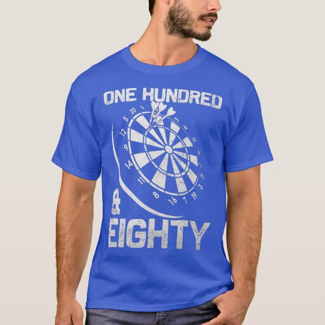 180 trippel 20 Dartboard 100 T Shirt (Framsida)