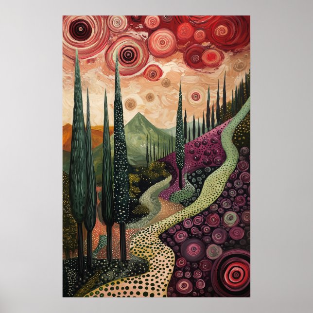 1813 Cosmic Surrealist Dreamscape Poster (Framsidan)