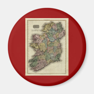1813 Irland Karta av John Pinkerton Magnet