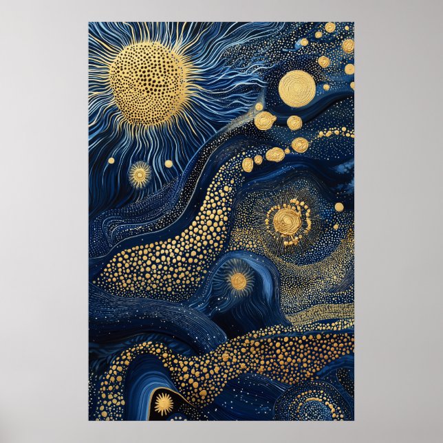 1814 Cosmic Surrealist Dreamscape Poster (Framsidan)