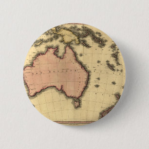 1818 Australasia karta - Australien som är Knapp