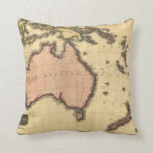 1818 Australasia karta - Australien som är Kudde