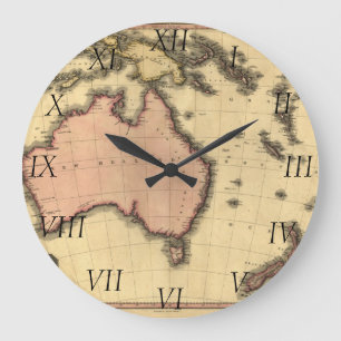 1818 Australasia karta - Australien som är Stor Klocka