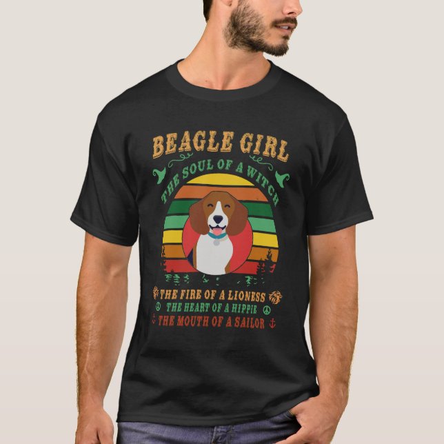 181 Beagle Girl: Sur the Fire the Heart the Mou T Shirt (Framsida)